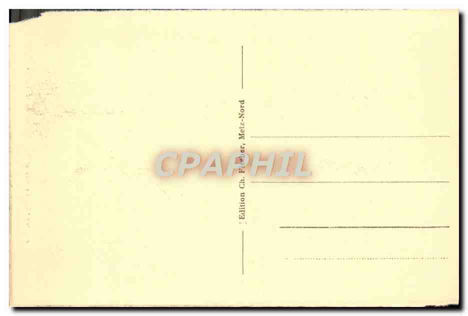 Metz - La Cathédrale - Portail de la Vierge — Édition Ch. Fäder, Metz-Nord, n°40 — Verso