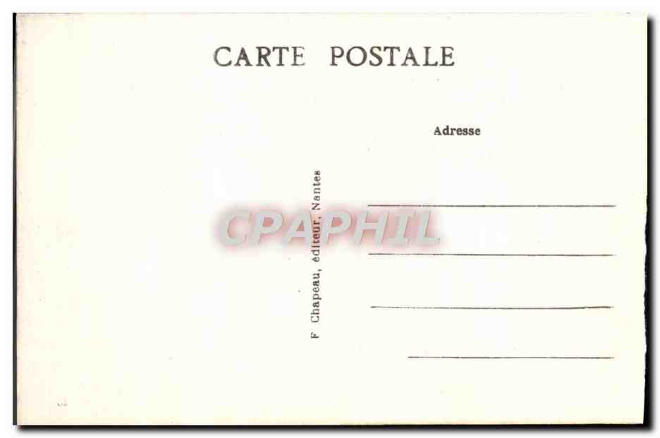 CPA Pornic Plage Et Casino De Courmalon Les flots  — Back