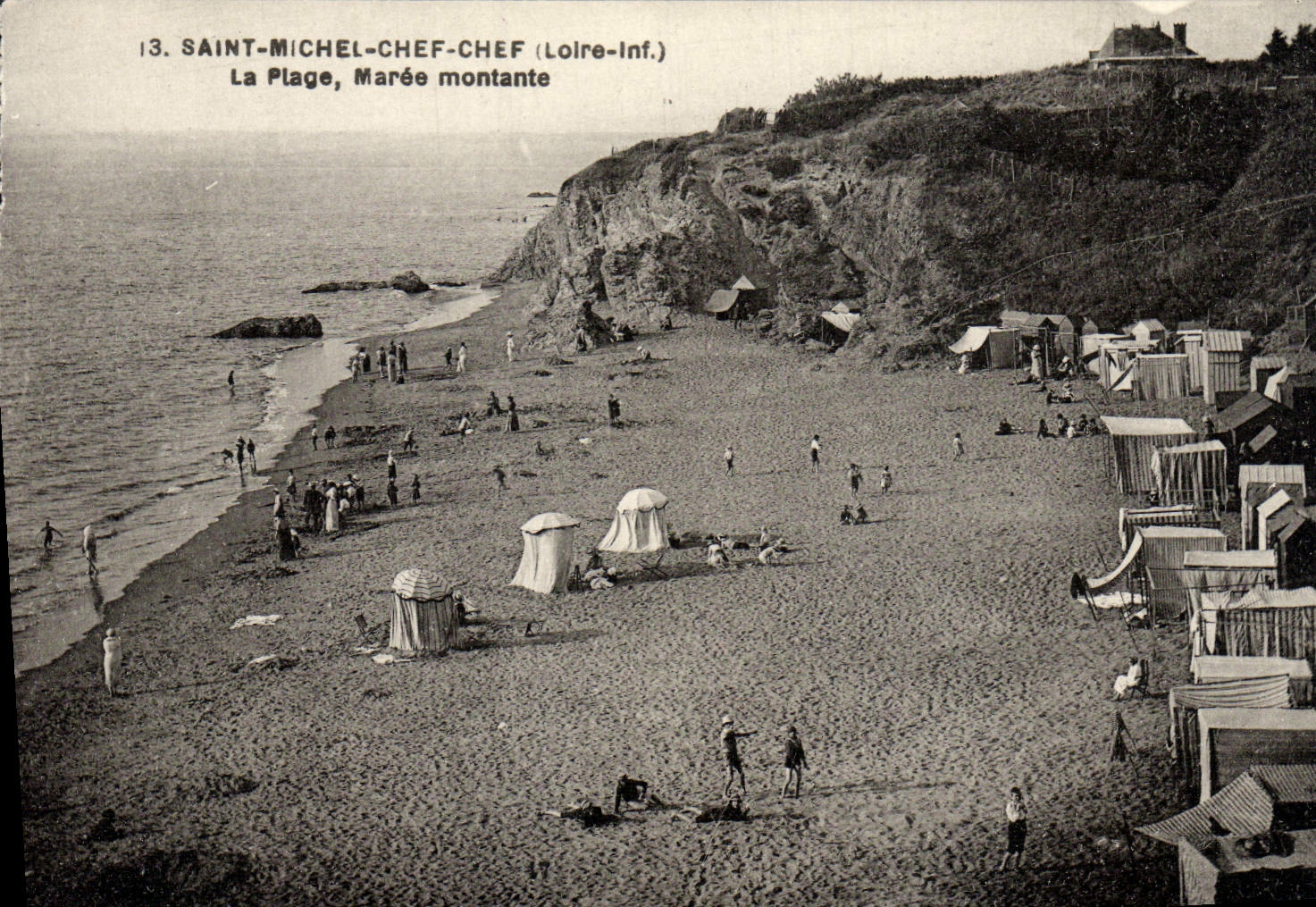CPA Saint Michel Chef Chef La Plage Maree Montante