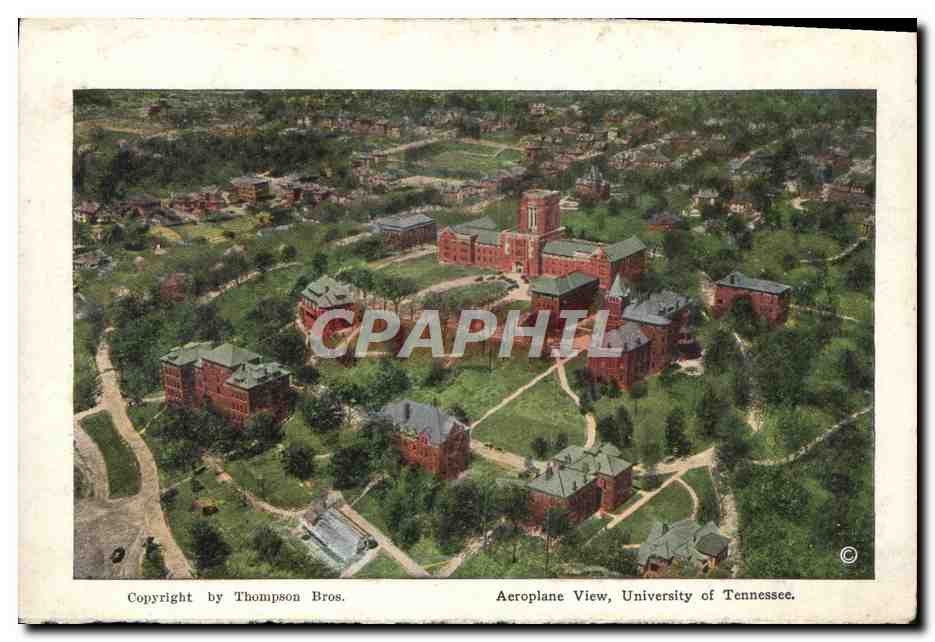 CPA Tennessee Terrace Hotel Aerplane view University of Tennessee — Back