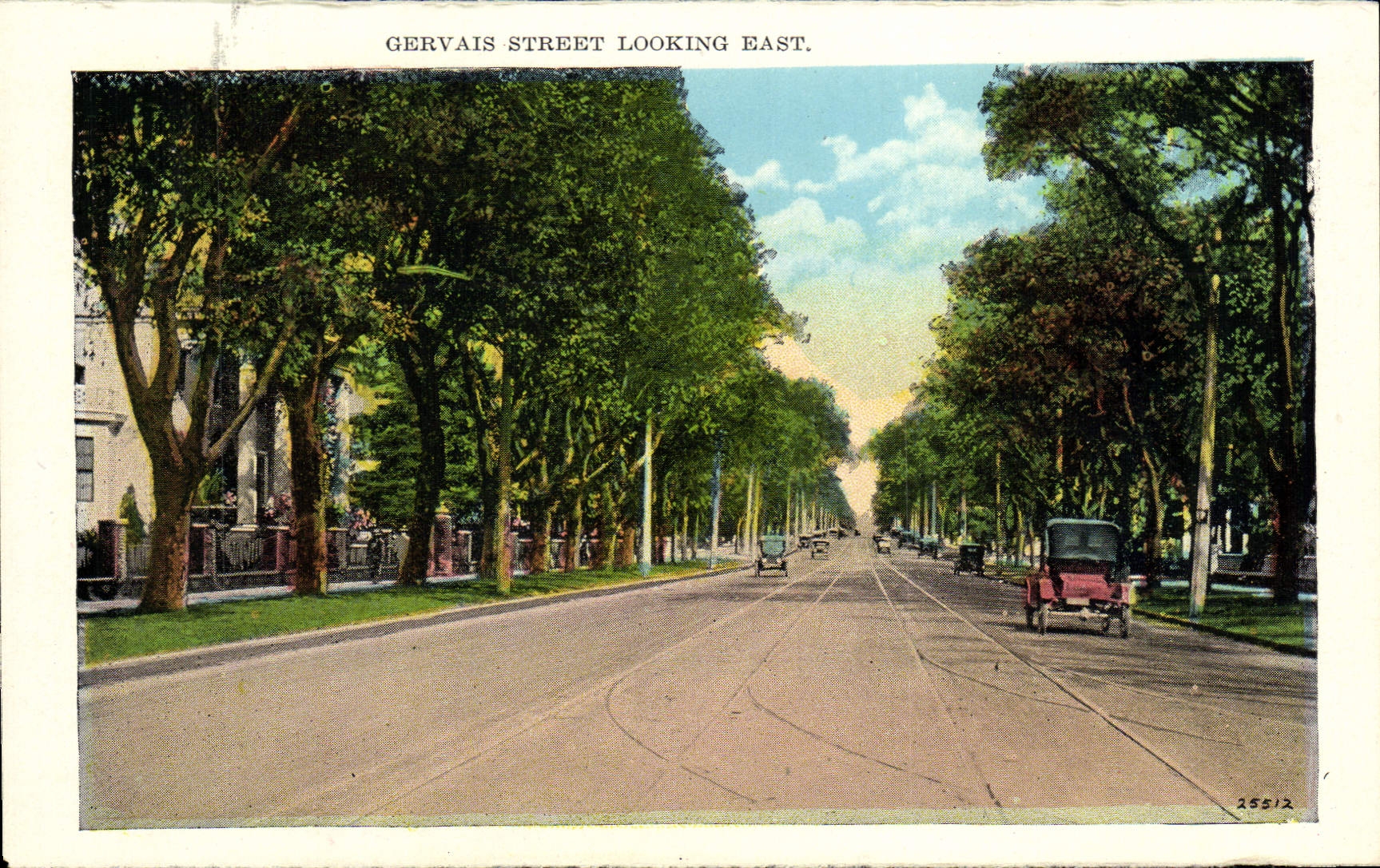 CPA Gervais Street Looking East Street scene in Wales Garden