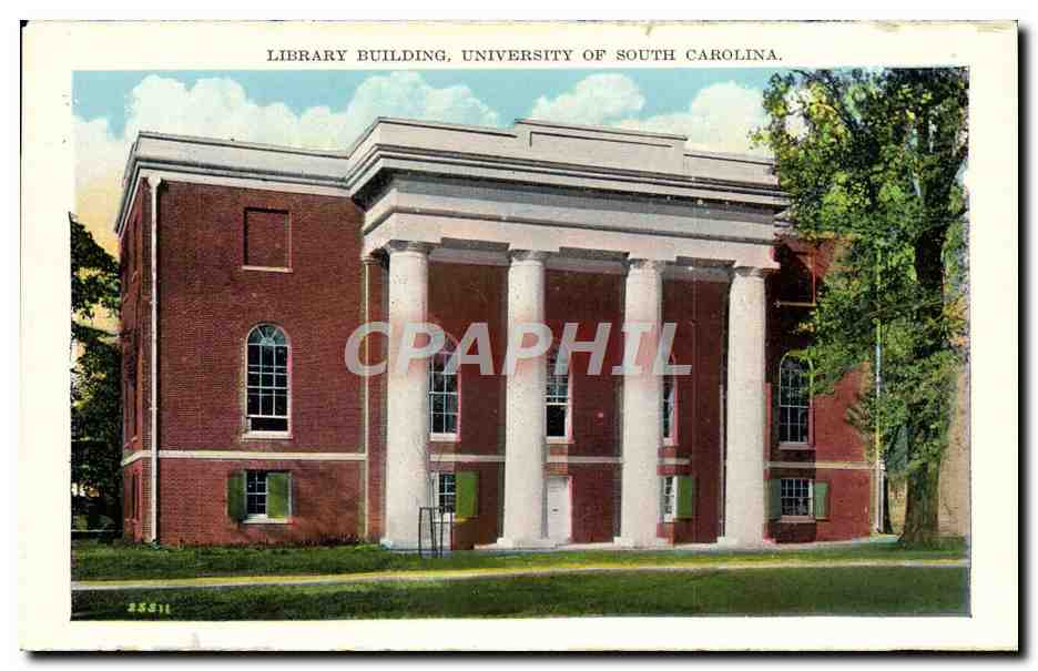 CPA Library Building University Of South Carolina Jefferson Davis Highway Bridge across Congaree River Bibliotheque