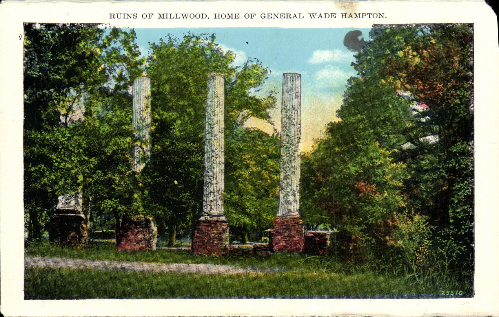 CPA Ruins Of Millwood Home Of General Wade Hampton 