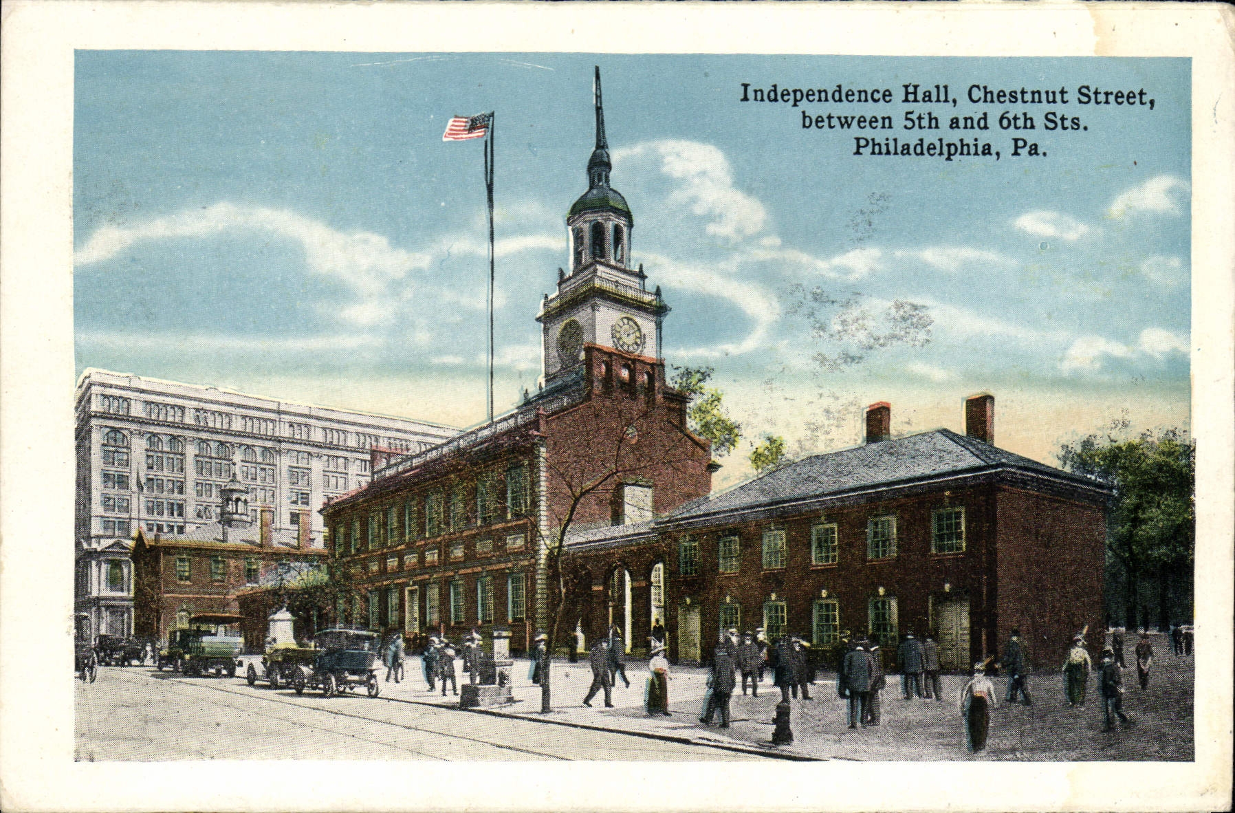 CPA Independence Hall Chestnut Street Between Philadelphia Pa wm Penn Cottage Fairmount Park 