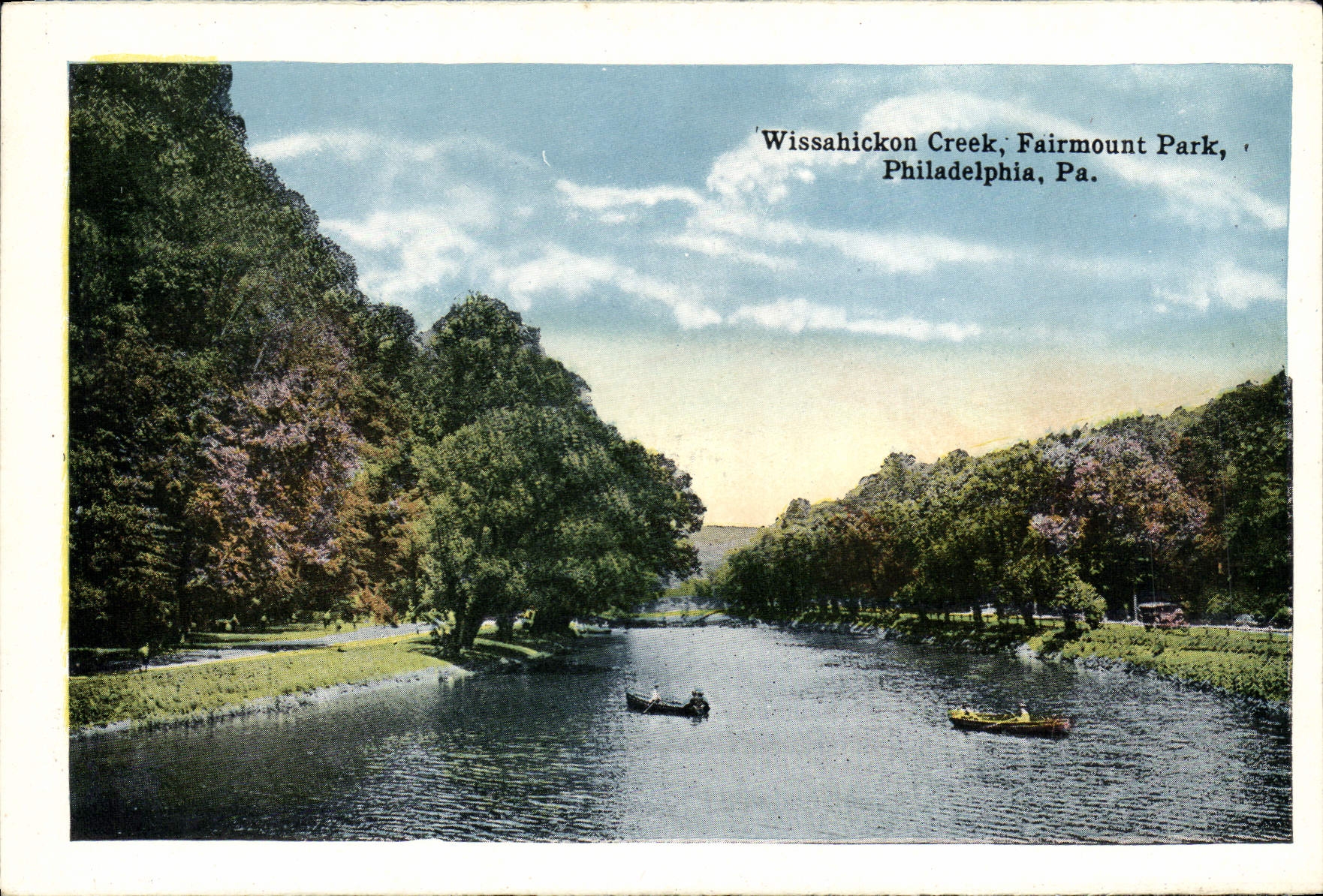 CPA Wissahickon Creek Fairmount Park Philadelphia Pa Fairmount Water works Fairmount Park