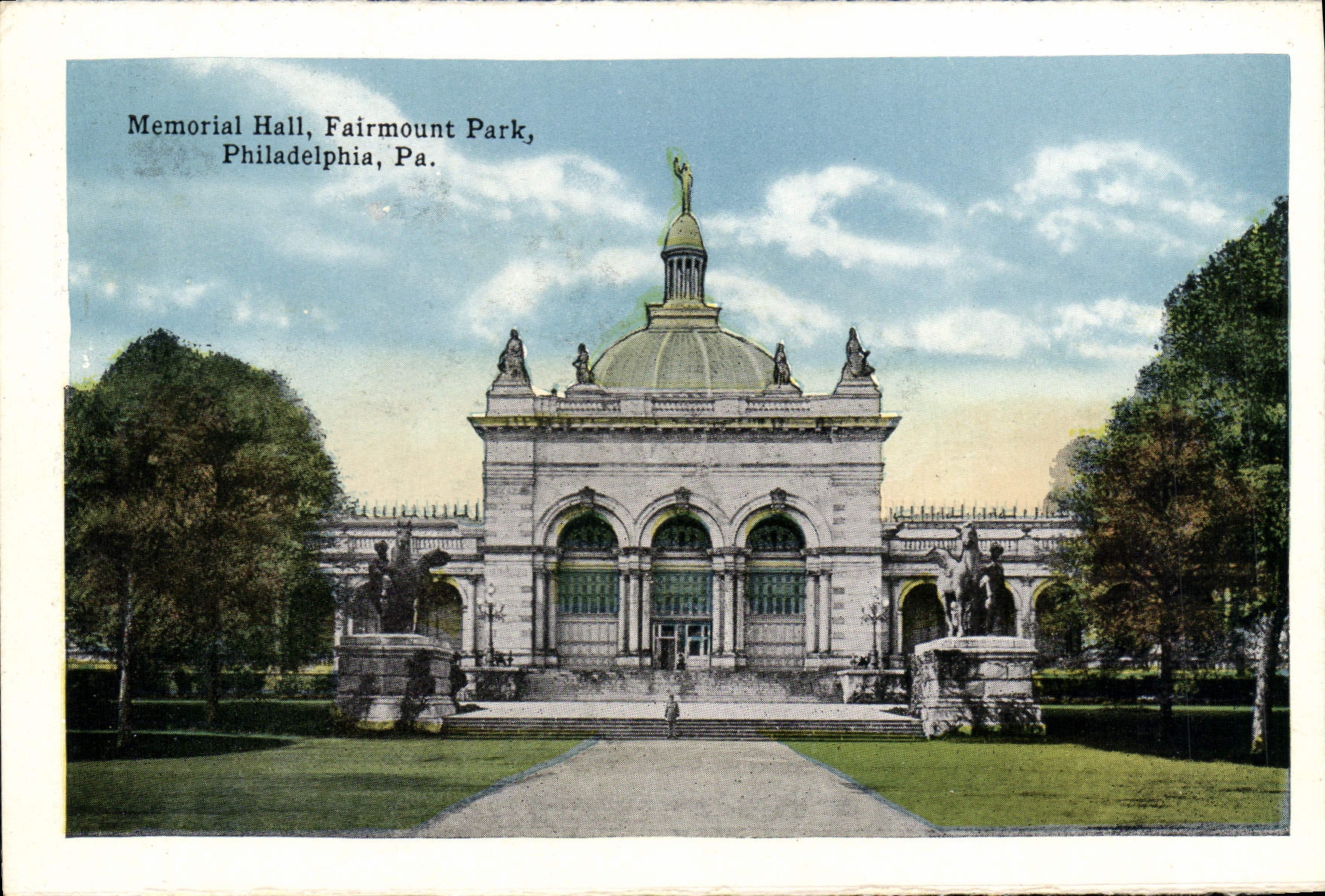 CPA Memorial Hall Fairmount Park Philadelphia Pa View of East River Drive Fairmount park