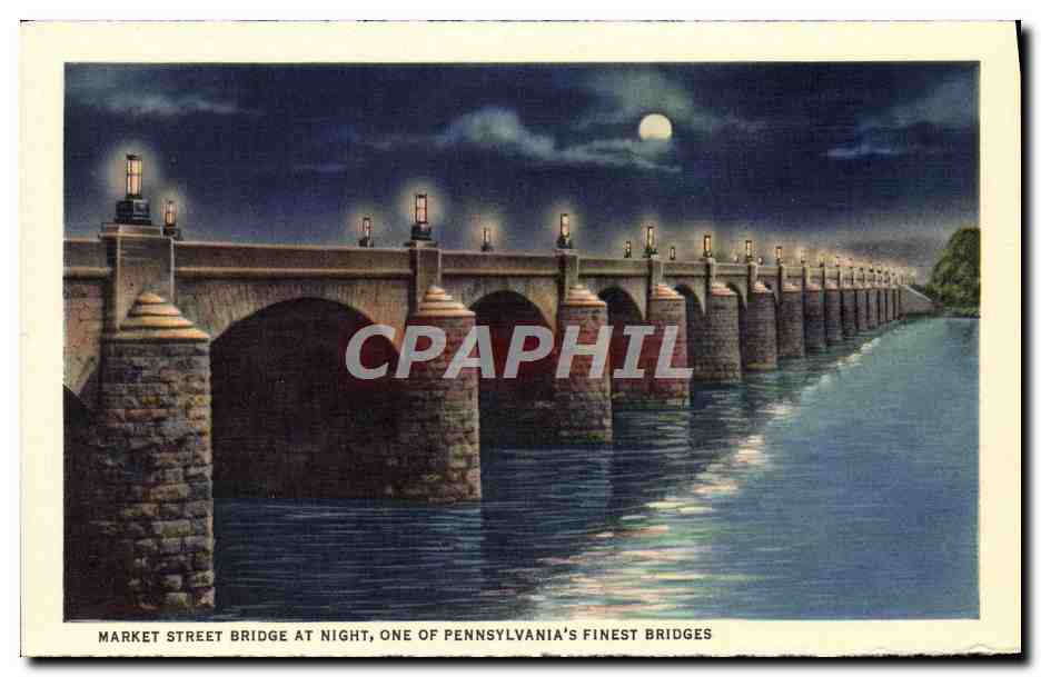 CPA Market Street Bridge At Night One Of Pennsylvania's Finest Bridges