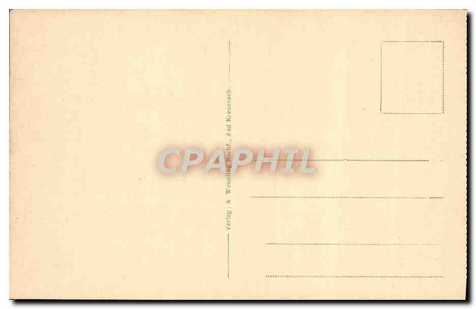 Radium-Solbad Kreuznach — Partie im Salinental — Verlag A. Wendling, Kreuznach — Reverso
