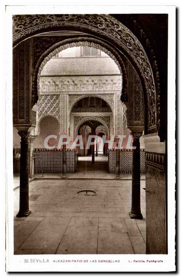 CPA Sevilla Alcazar Patio De Las Doncellas