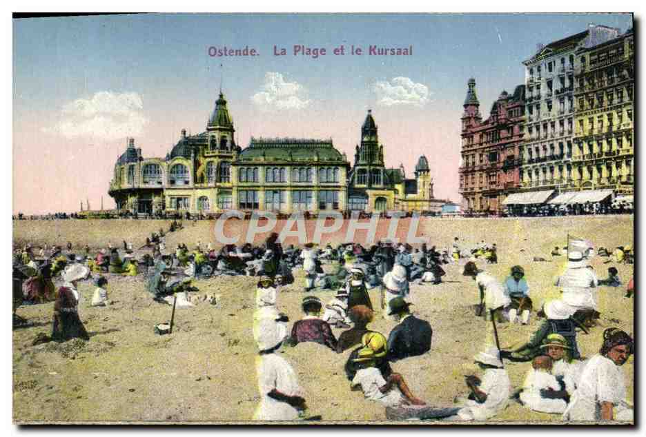 CPA Ostende Le Plage et le Kursaal