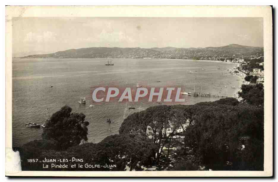 CPA Juan Les Pins La Pinede et le Golfe Juan