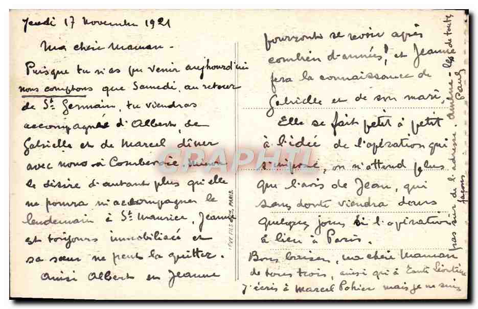 CPA Hebert Etude Musee du Luxembourg  — Verso