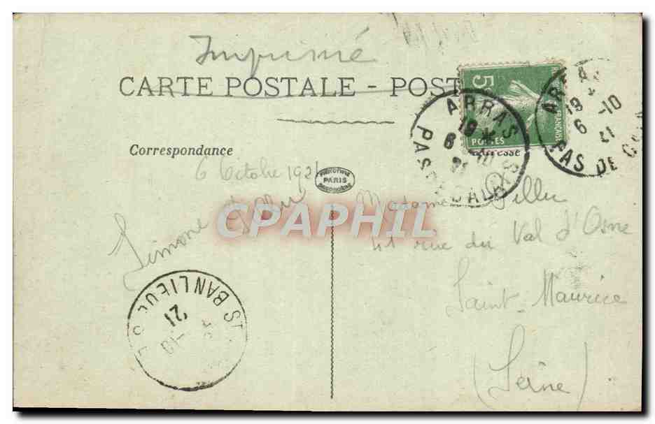 CPA Arras Angle des Rues Pasteur et St Nicolas Militaria — Verso