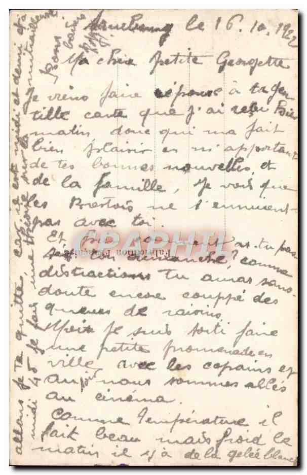 CPA Fantaisie Femme Soldat Militaria — Rückseite