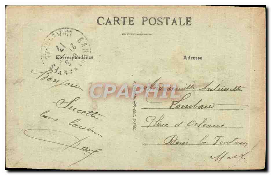 NANTES — Le Château, l'Entrée (XV siècle) — Éditeur : 28e millie, n° 227 — Verso