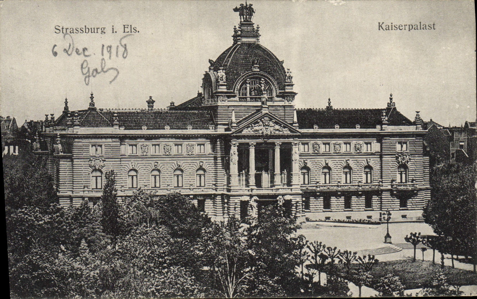CPA Stassburg Kaiserpalat