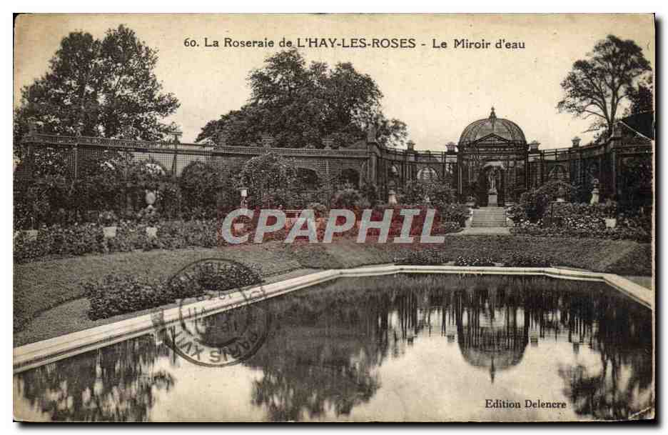 CPA La Roseraie de L'Hay Les Roses Le Miroir d'eau