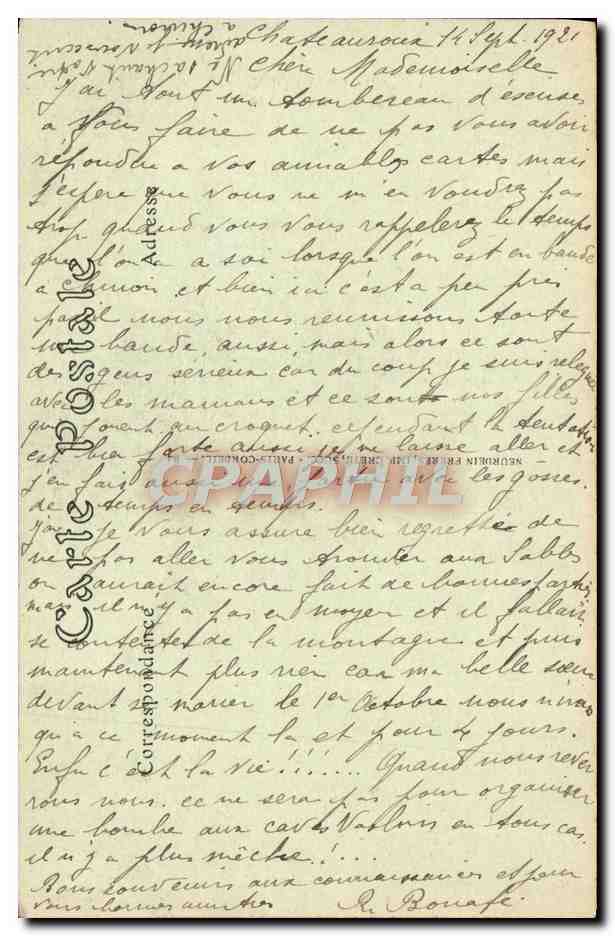 CPA Chateauroux Eglise Saint Andre — Back