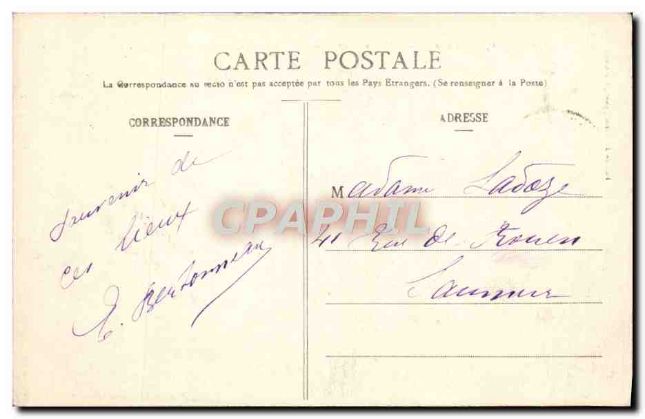 CPA Pelerinage de Notre Dame du Chene Basilique Calvaire et Saint Sepulcre — Rückseite