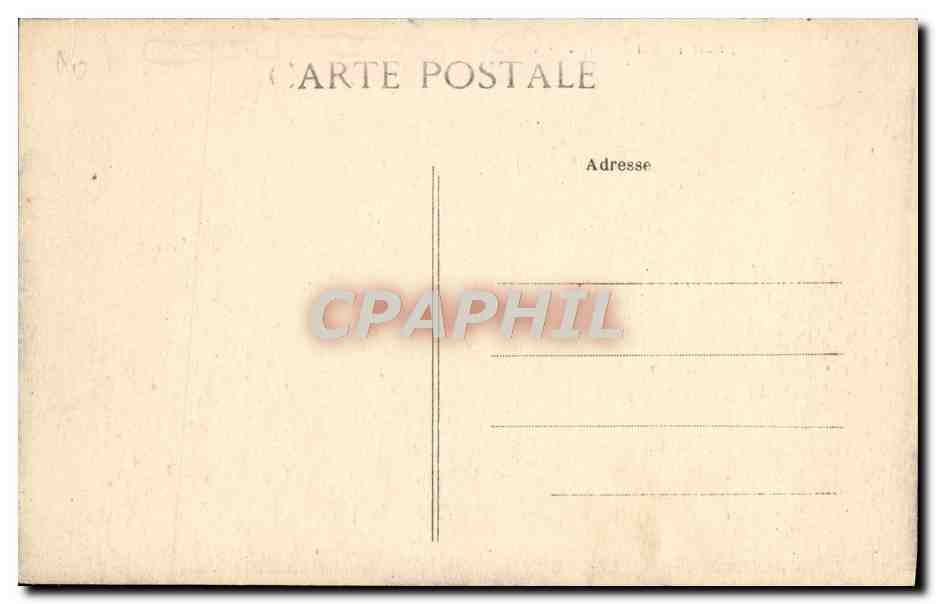 CPA Belfort Le Chateau et le Lion — Verso