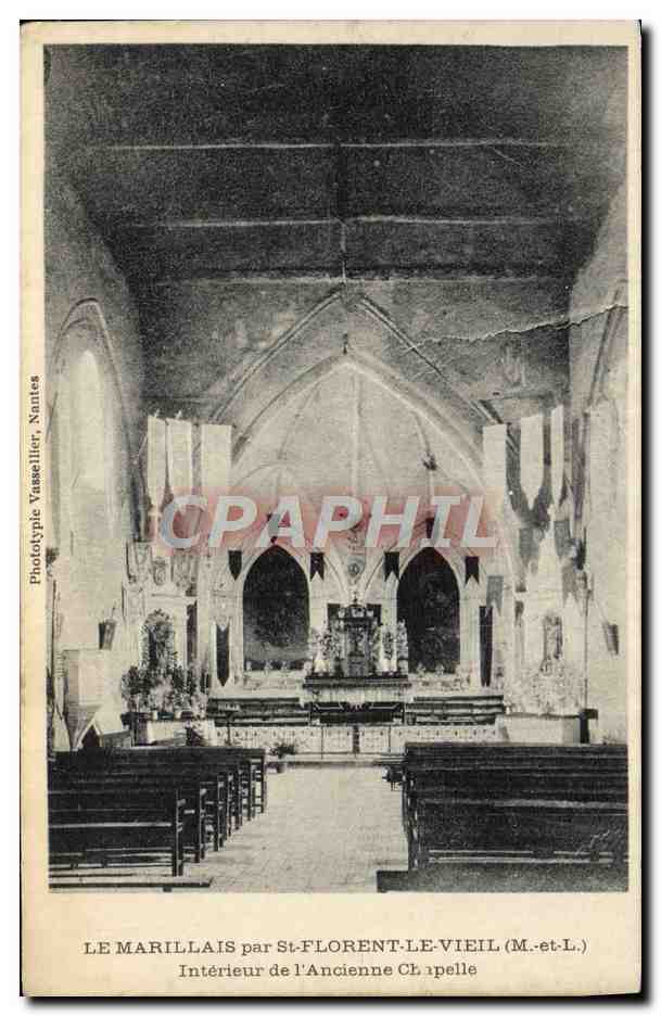 CPA Le Marillais Par st Florent Le Vieil Interieur de L'Ancienne Chapelle