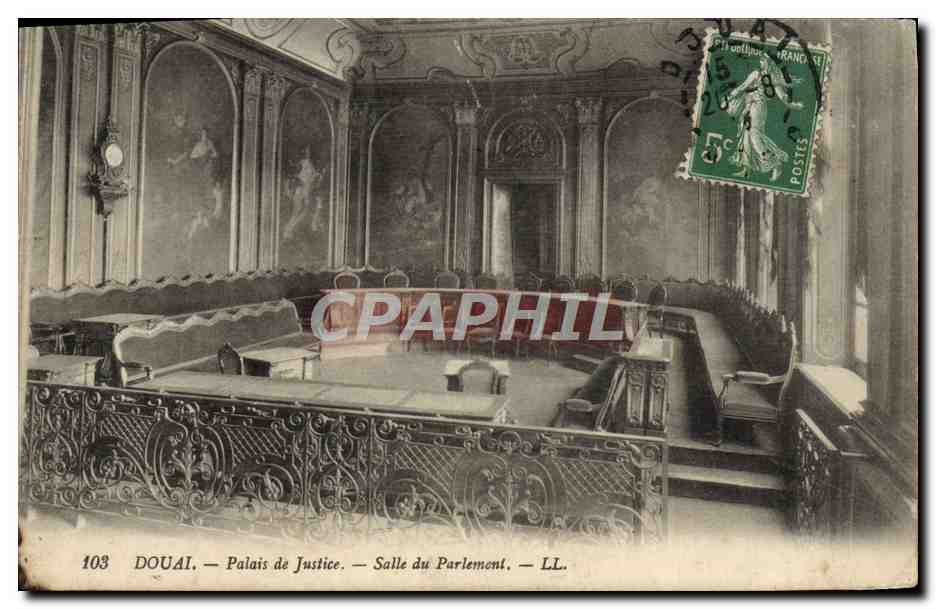 CPA Douai Palais de Justice Salle du Parlement