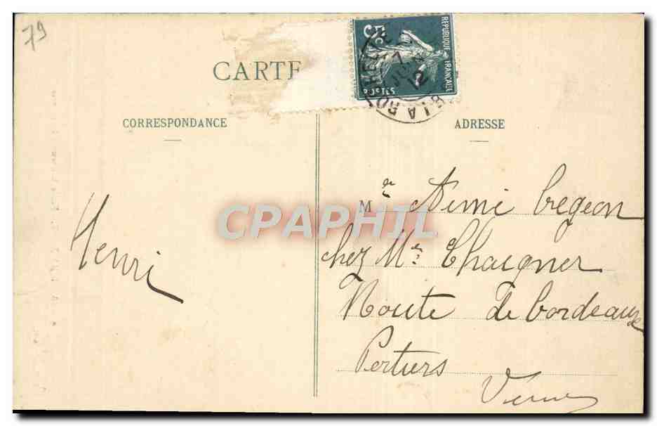 CPA Saint Maixent Ecole Militaire d'Infanterie Militaria Canon  — Rückseite
