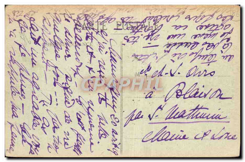 Chauvigny (Vienne) — L'Église et les Châteaux de la Ville Haute — Imp. E. Pasquier, Chauvigny, n°10 — Verso