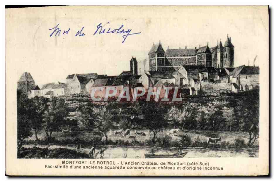 CPA Montfort Le Rotrou L'Ancien Chateau de Montfort 