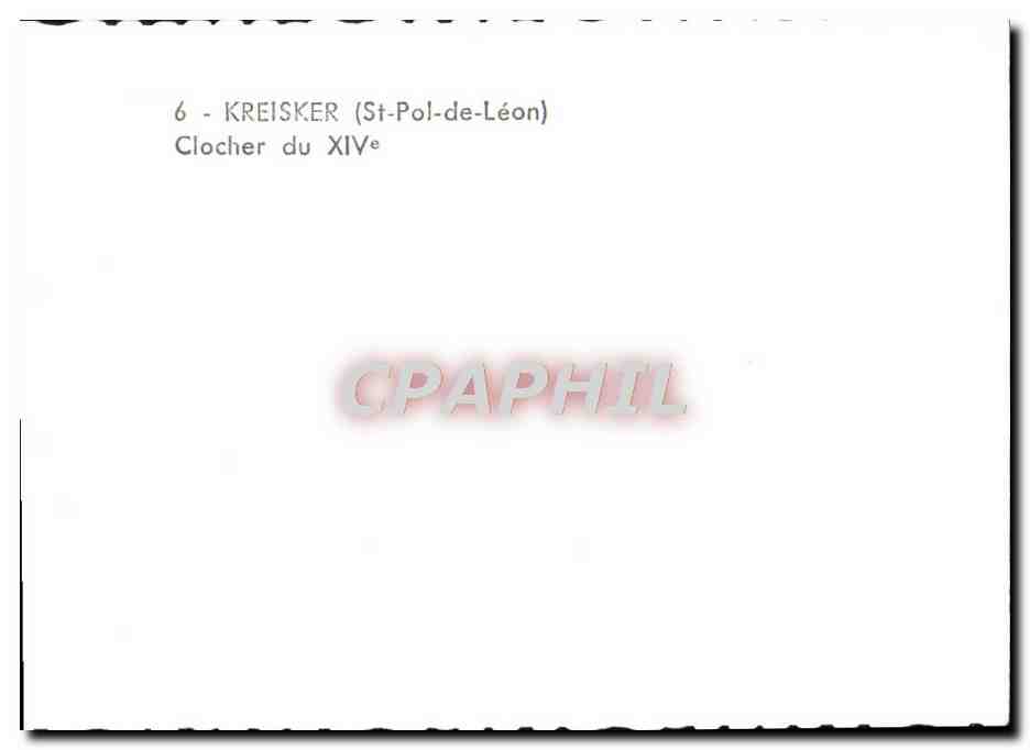 CPM Kreisker Clocher du 14eme St Pol de Leon  — Rückseite