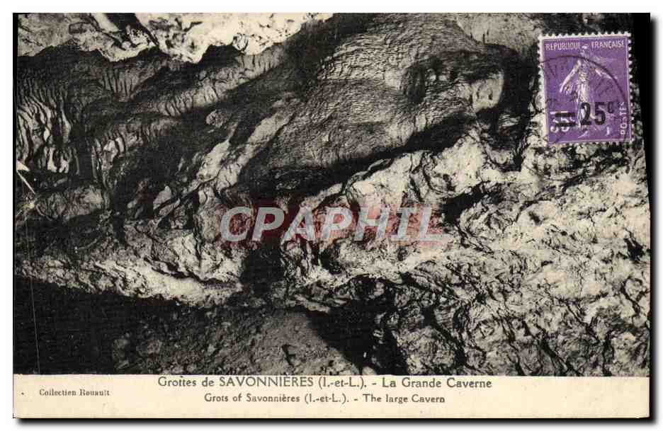 CPA Grottes de Savonnieres La Grande Caverne