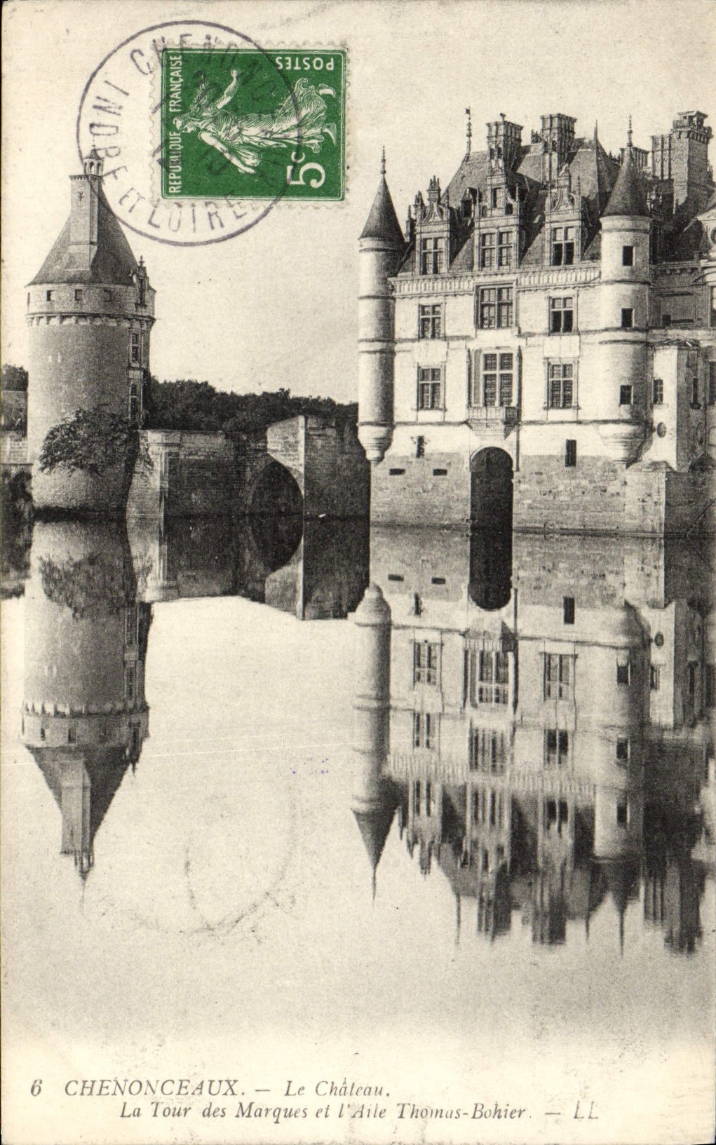 CPA Chenonceaux Le Chateau La Tour des Marques et l'aile Thomas Bohier