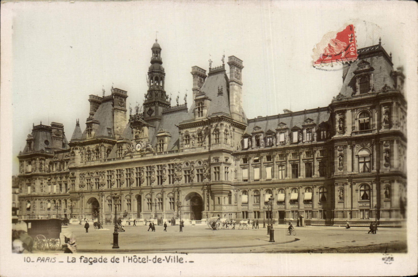 CPA Paris La Facade de l'Hotel de ville
