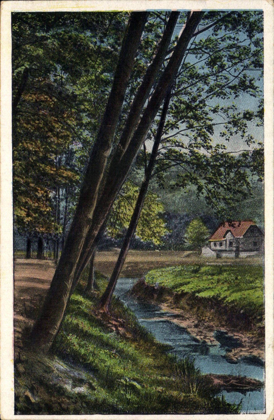 CPA Maison a l'oree d'un bois