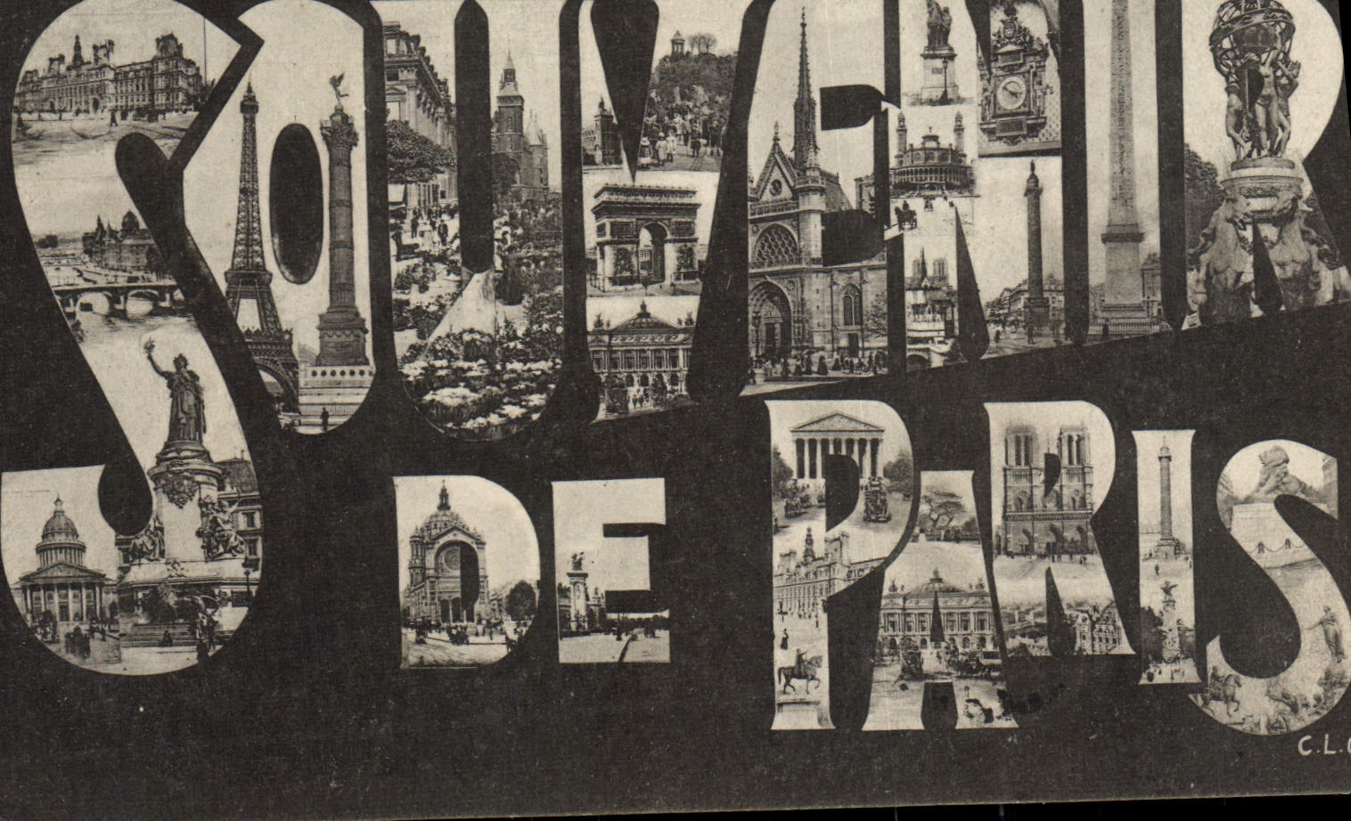 CPA Souvenir de Paris 