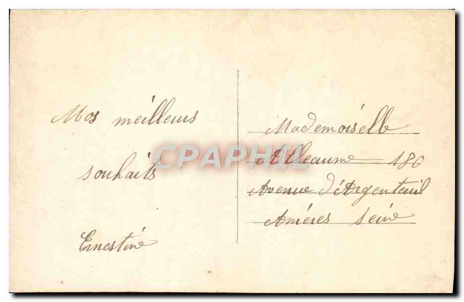CPA Fantaisie Enfant Bonne Annee — Verso