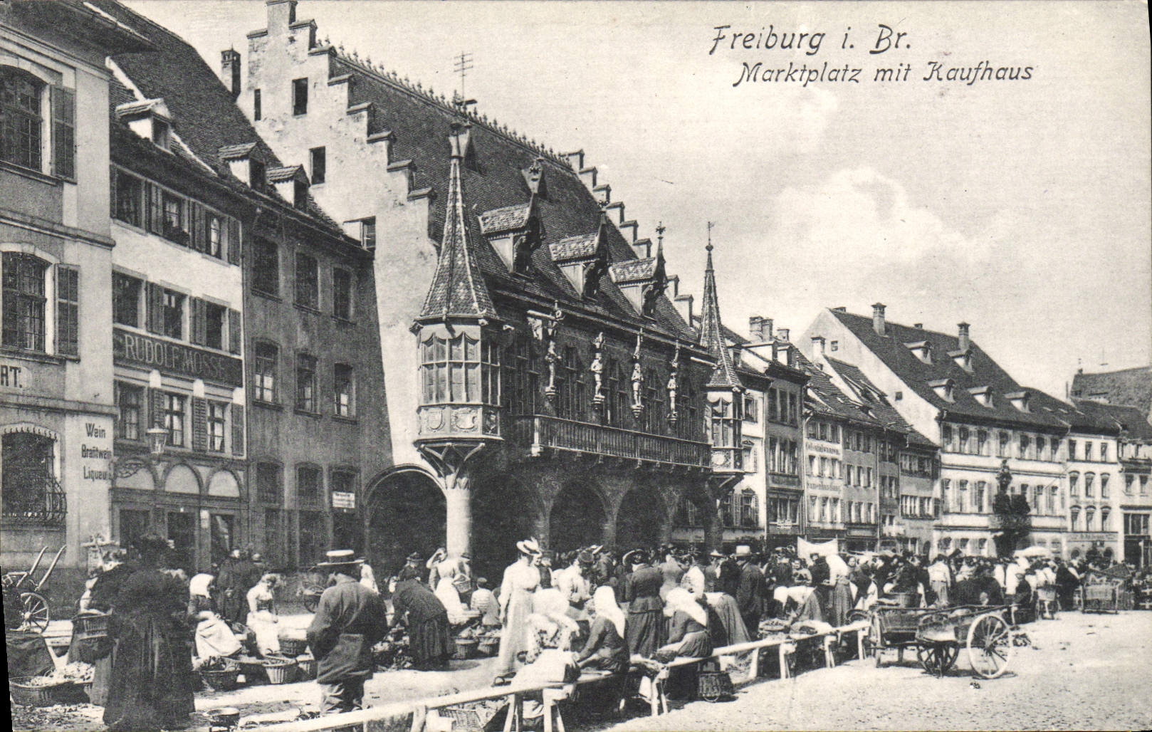 Freiburg i. Br. - Plaza del Mercado con centro comercial — Dr. Trenkler Co., Leipzig, n° 57 - Anverso