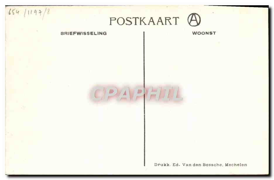 CPA Gedenkenis der Jubelfeesten van Hanswyck Mechelen 988 1913 Anlanden van het Miraculeus Beeld Illustrateur  — Rückseite
