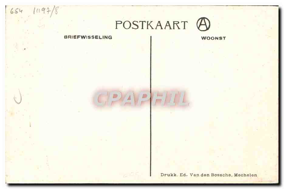 CPA Gedenkenis der Jubelfeesten van Hanswyck Mechelen 988 1913 Anlanden van het Miraculeus Beeld Illustrateur Cheval — Rückseite