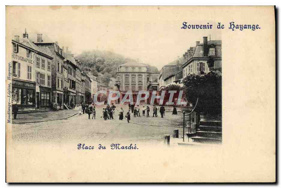 CPA Souvenir de Hayange place du marche 