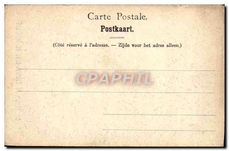 CPA St Nicolas souvenir L'Hotel de Ville — Rückseite