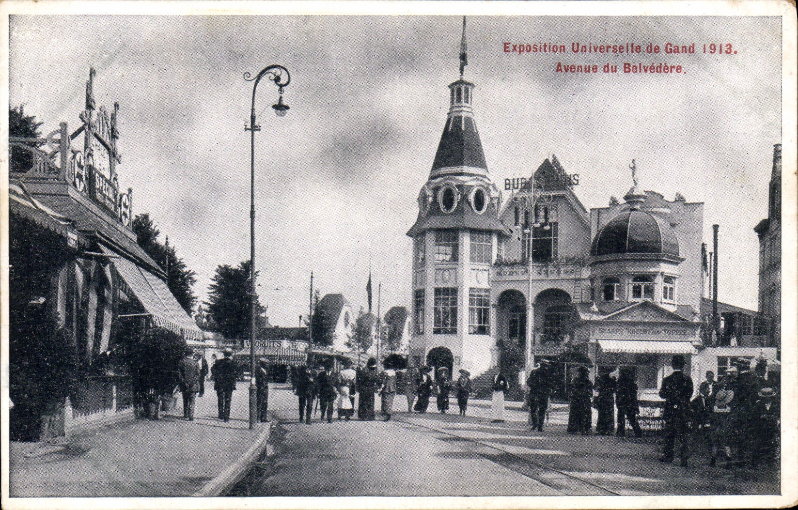CPA Exposition Universeite de Gand 1913 Avenue du Belvedere