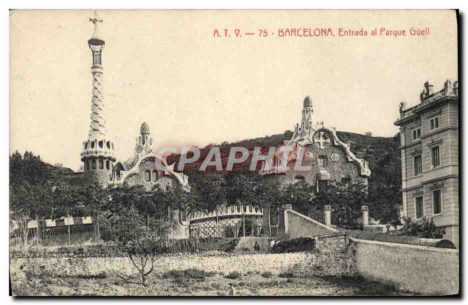 CPA Barcelona Entranda al Parque Guell