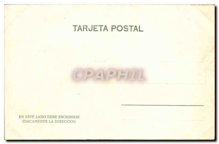CPA Trabajos de Campo Attelage Boeufs Espagne — Back