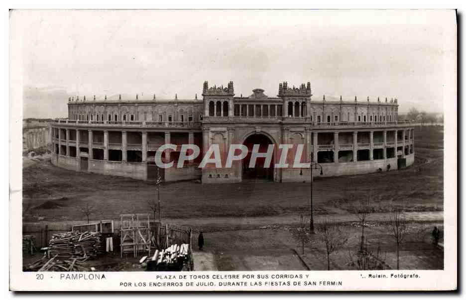 CPA Pamplona Plaza De Toros Celedre Por Sus Corridas