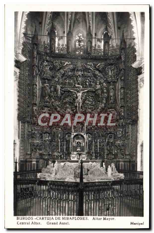 Burgos - Cartuja de Miraflores. Altar Mayor — Verlag Manipel, Seriennummer nicht sichtbar