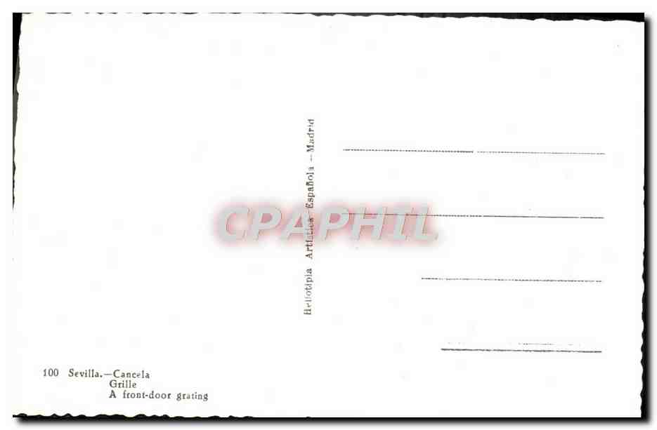 CPM Sevilla Cancela  — Rückseite