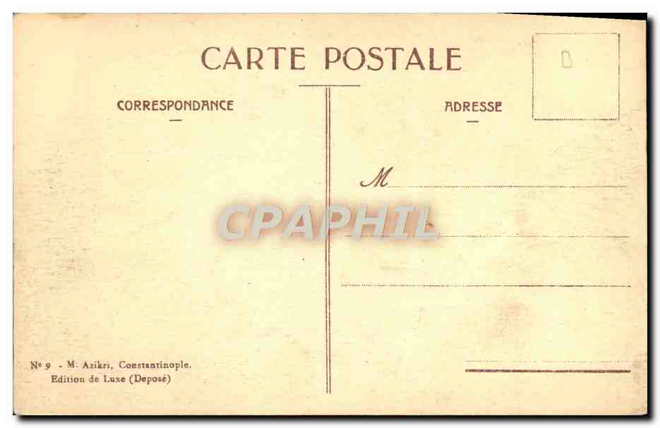 CPA Constantinople Vue de la Corne d'or Bateaux — Verso