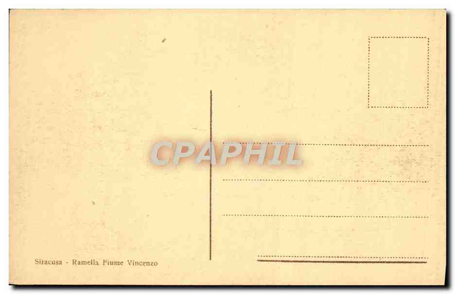 CPA Siracusa Costume Provinciale folklore  — Verso