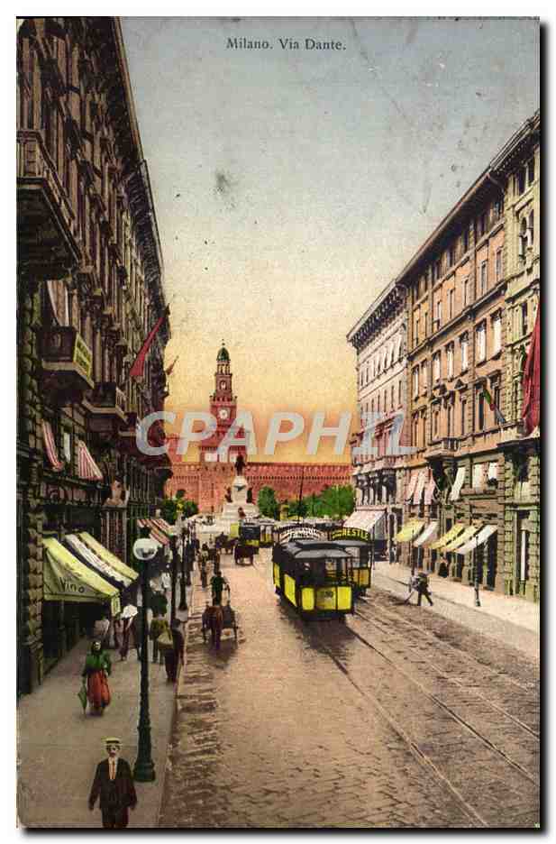 CPA Milano Via dante Tramway